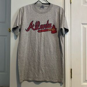 Majestic Gray Atlanta T-Shirt